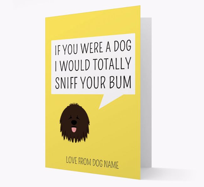 Personalised 'I'd Sniff Your Bum' Card